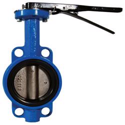IBFVW400E Wafer Style 150lb. Butterfly Valve with Iron Disc